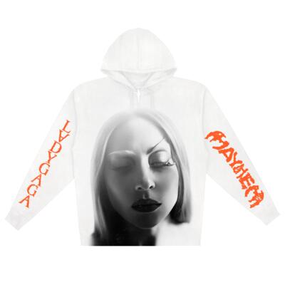 MAYHEM white face Zip Up Hoodie Miniatura