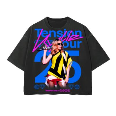 Kylie Tension Tour 25 Oversized Peso Completo Boxy Fit Miniatura