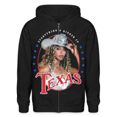 Everything's Bigger In Texas Zip Up Hoodie Miniatura