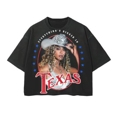 Everything's Bigger In Texas Oversized Peso Completo Boxy Fit Miniatura