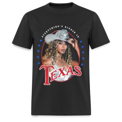 Everything's Bigger In Texas Playera Regular Miniatura