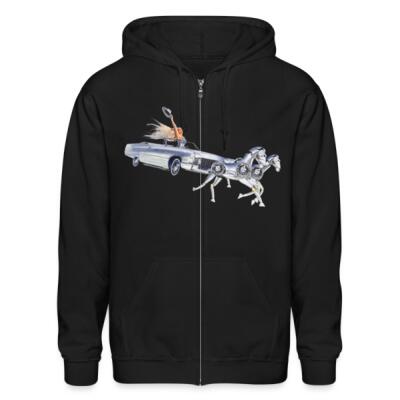 Sleighyonce Silver Zip Up Hoodie Miniatura