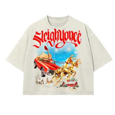 Sleighyoncé Xmas Oversized Peso Completo BOXY FIT Miniatura