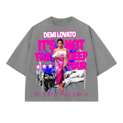 Demi Lovato It's not that deep Oversized Peso Completo BOXY FIT Miniatura