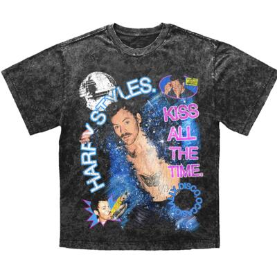 HS Kiss All The Time Acid Wash Miniatura