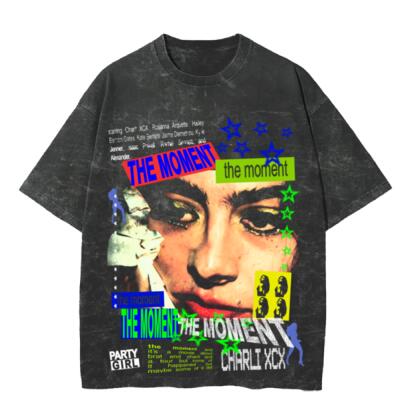 THE MOMENT Mineral Wash Oversized Peso Completo Miniatura