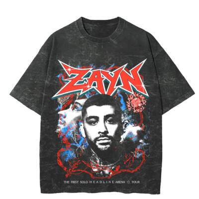 Zayn Konnakoi Tour Mineral Wash Oversized Peso Completo Miniatura