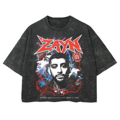 Zayn Konnakoi Tour Mineral Wash Oversized Peso Completo BOXY FIT Miniatura