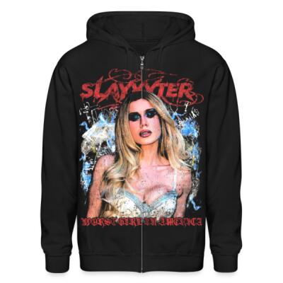 Slayyyter Worst Girl Zip Up Hoodie Miniatura
