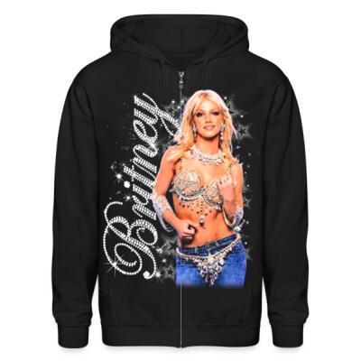 Britney Bling Zip Up Hoodie Miniatura