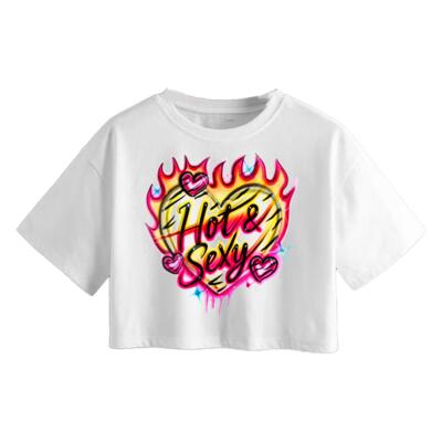 Hot N Sexy Regular Tshirt Crop Top Miniatura