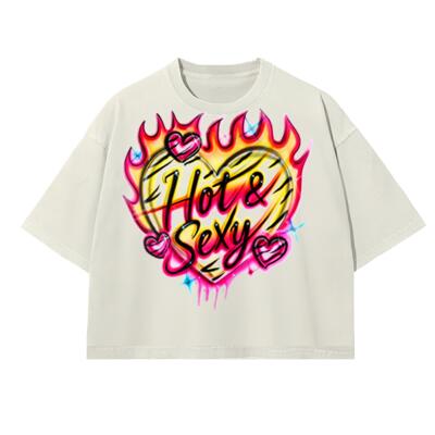 Hot N Sexy Oversized Heavyweight BOXY FIT (offwhite) Miniatura