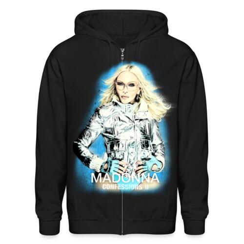 Madonna Confessions Silver Zip Up Hoodie Miniatura