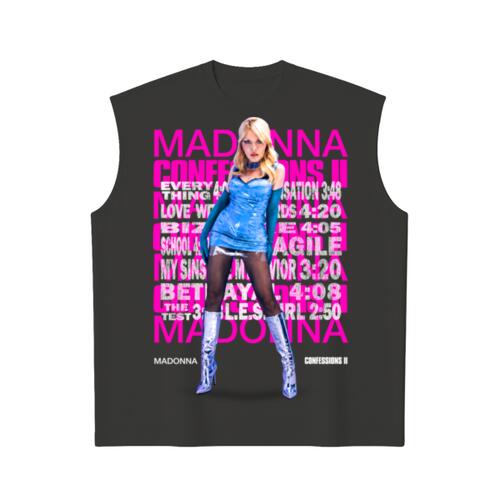 Confessions Blue Oversized Square Fit Sin Mangas Miniatura