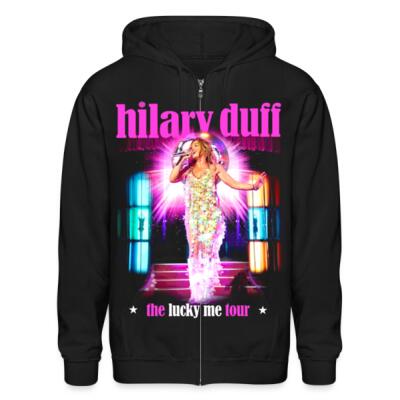 Hilary Duff Lucky me Tour Stage Zip Up Hoodie Miniatura