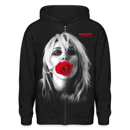 Miley Flower Zip Up Hoodie Miniatura