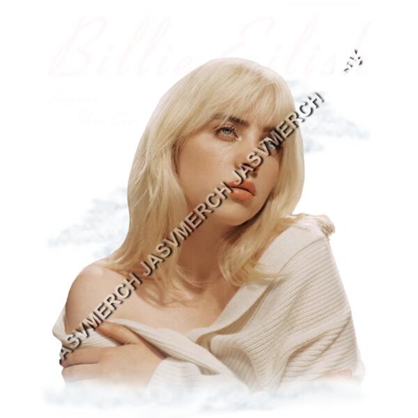 billie ellish happier than ever 50cms color Miniatura