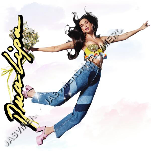 Dua lipa nubes Color y para negro 50cms Miniatura