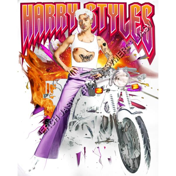 harrystyles2 50cms negro Miniatura