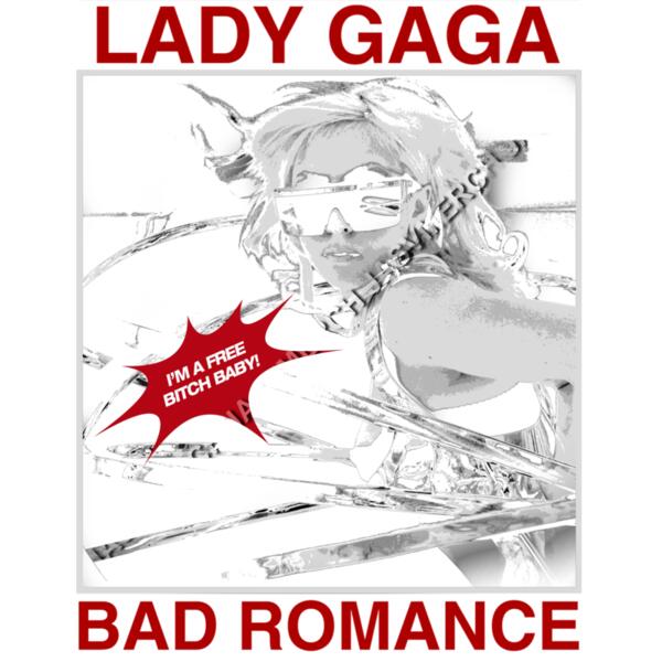 lady gaga bad romance para negro Miniatura