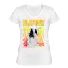 Playera Dama: Algodón Peinado Cuello V Miniatura