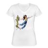Playera Dama: Algodón Peinado Cuello V Miniatura