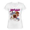 Playera Dama: Algodón Peinado Cuello V Miniatura