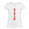 Playera Dama: Algodón Peinado Cuello V Miniatura